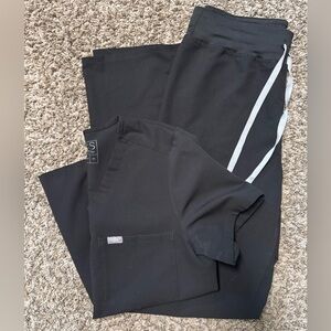 Figs black scrub set